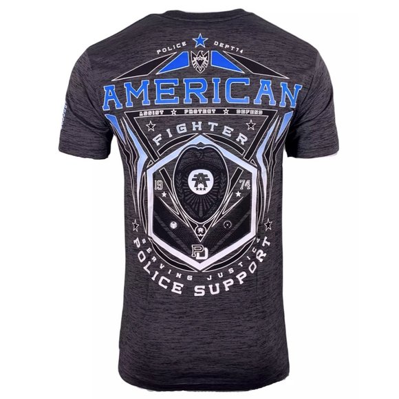 AMERICAN FIGHTER Men's T-Shirt S/S STATE LINE TEE - Picture 3 of 12